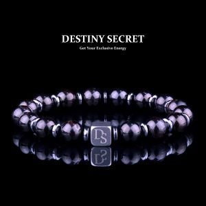 Genuine Garnet 8mm Bead Men's Beaded Bracelet 01 Destiny Secret