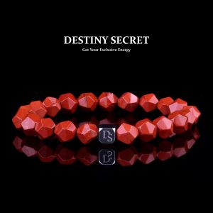 Faceted Red Jasper Bracelet (8mm)