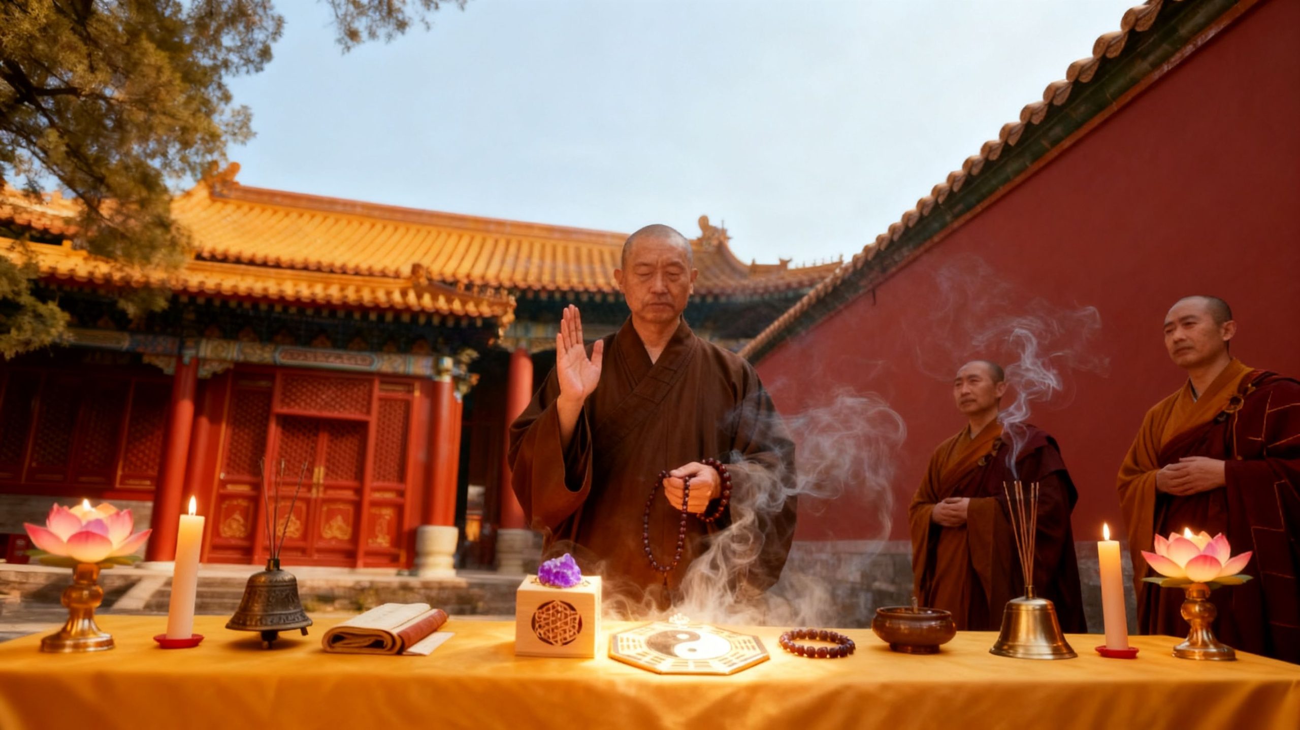 双僧左仰开光
