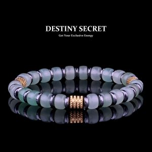 Genuine Green Aventurine 7mm Bead Men's Beaded Bracelet 01 Destiny Secret