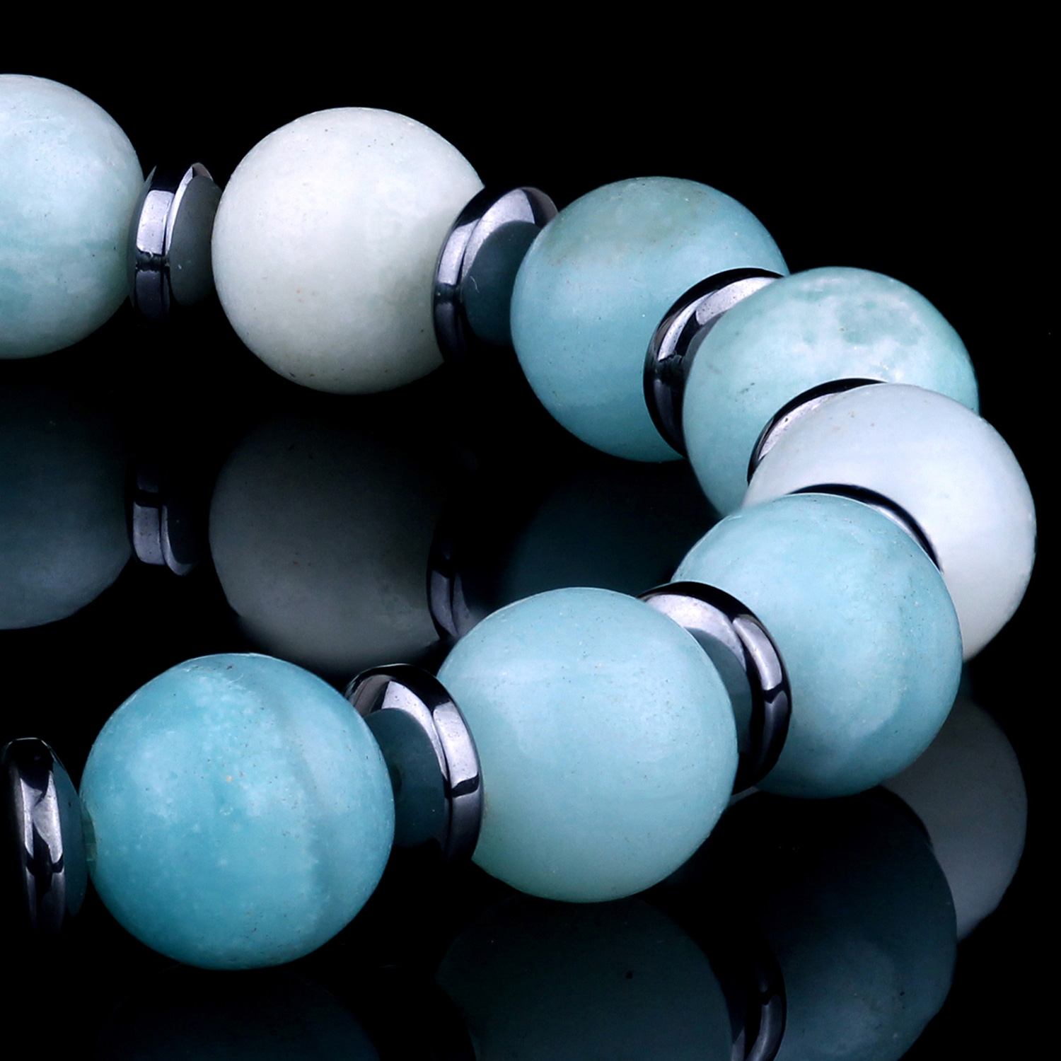 Genuine Amazonite 8mm Bead Bracelet for men and women Destiny Secret