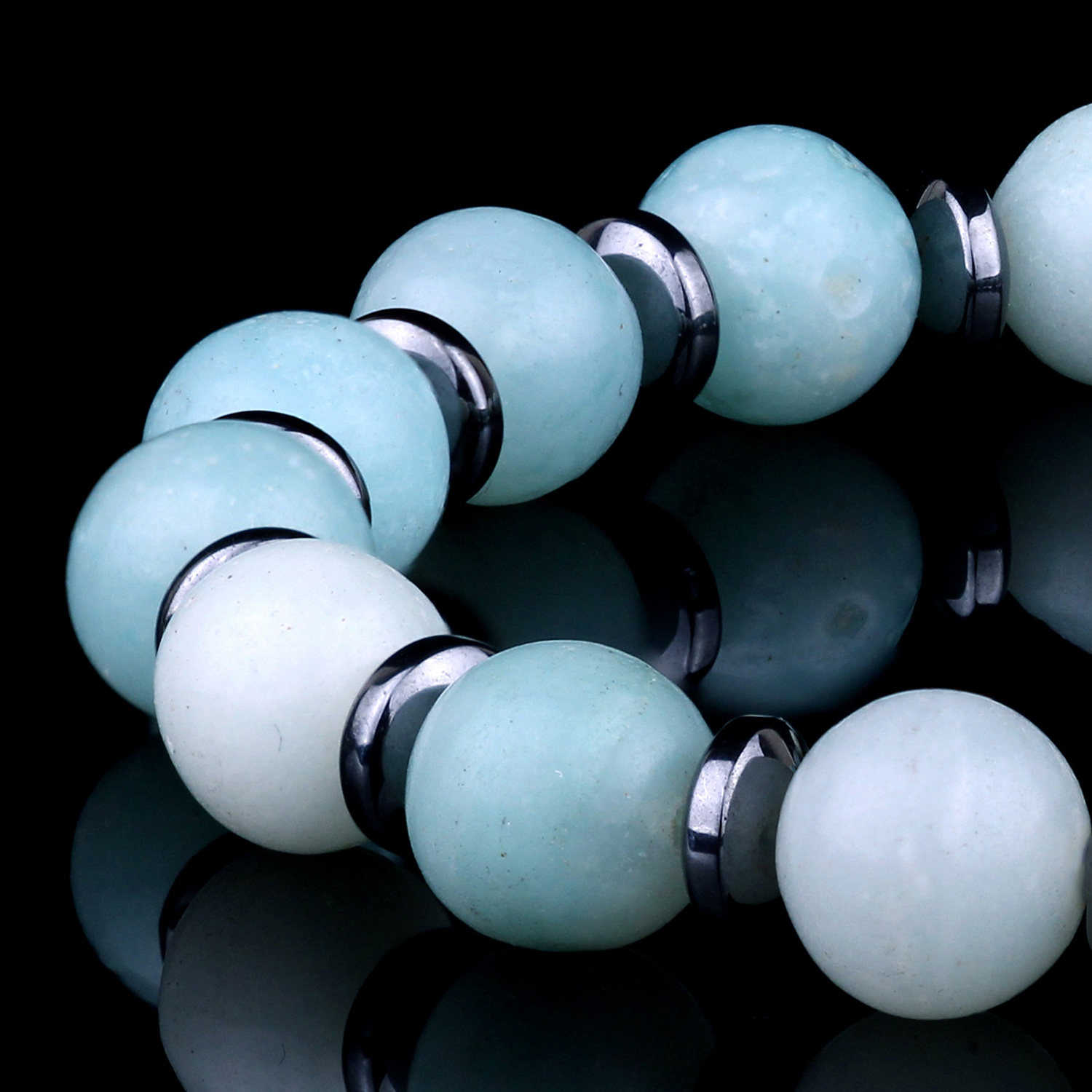 Genuine Amazonite 8mm Bead Bracelet for men and women Destiny Secret