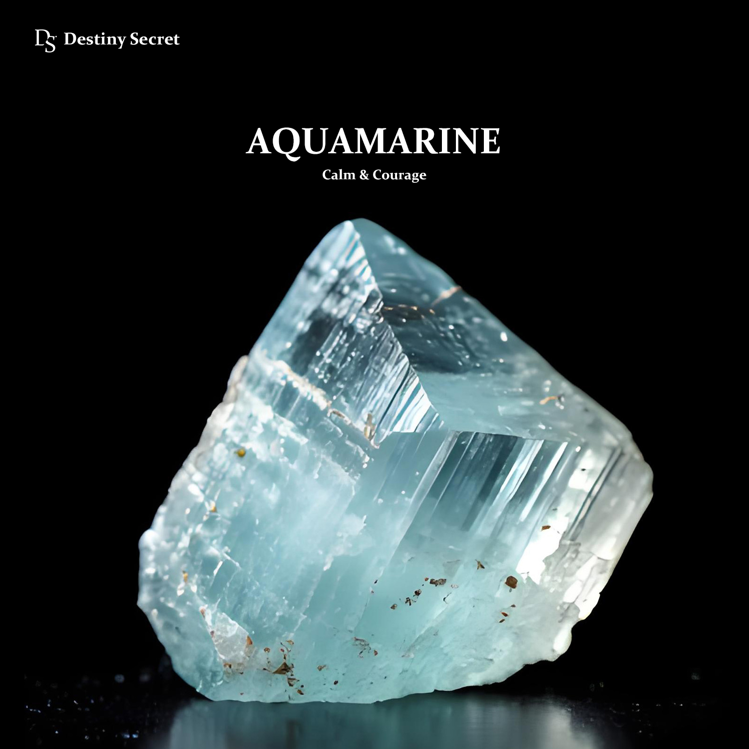 Genuine Aquamarine Gemstone Raw Stone Destiny Secret