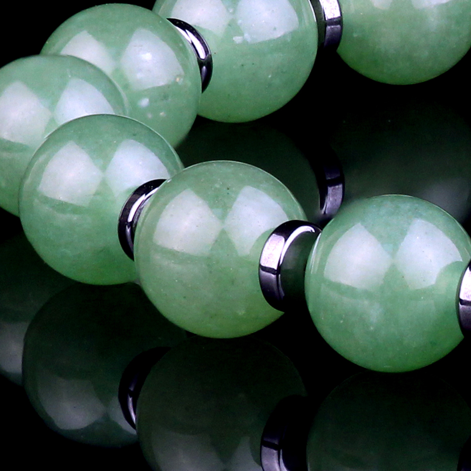 Genuine Hetian Green Jade Bead Bracelet for men and women Destiny Secret