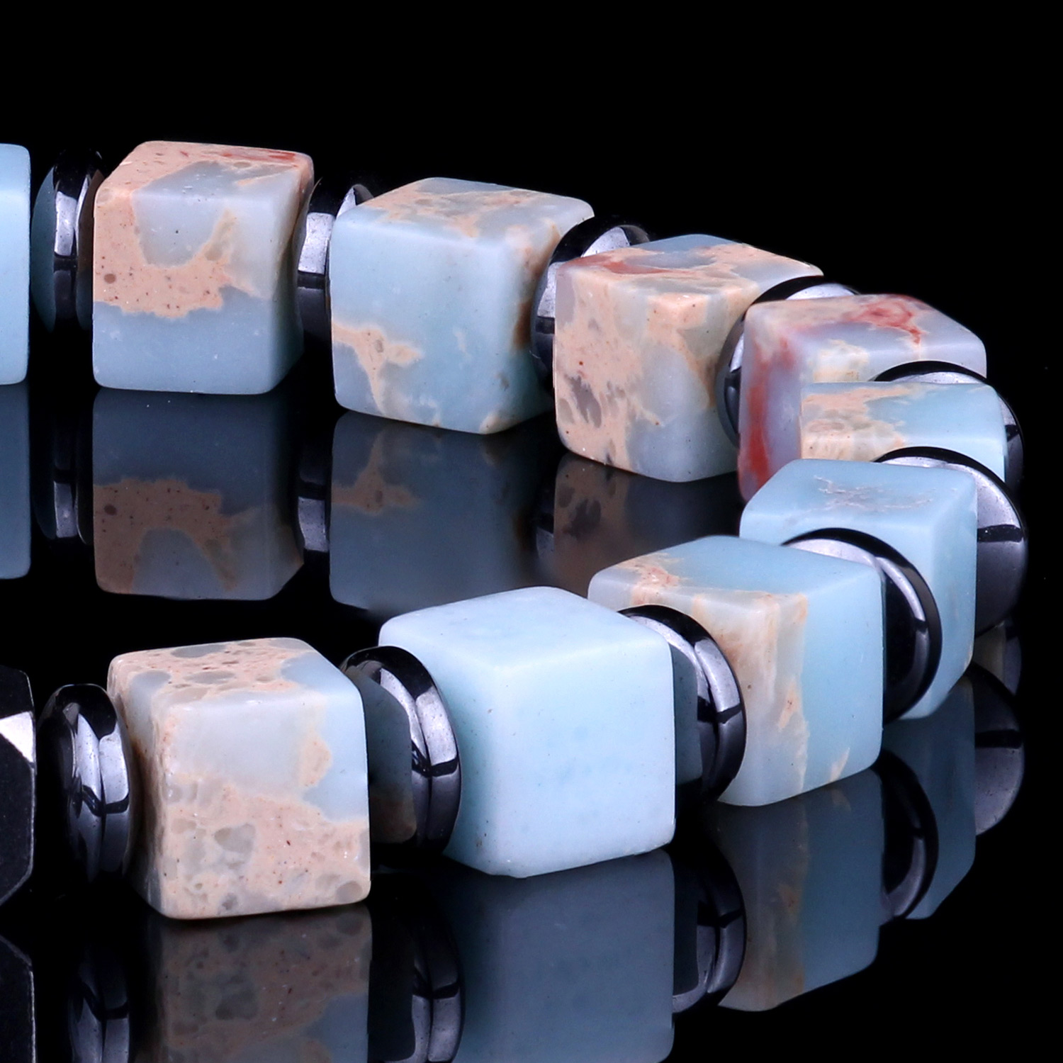 Genuine Laderite 6mm Bead Bracelet for men and women Destiny Secret