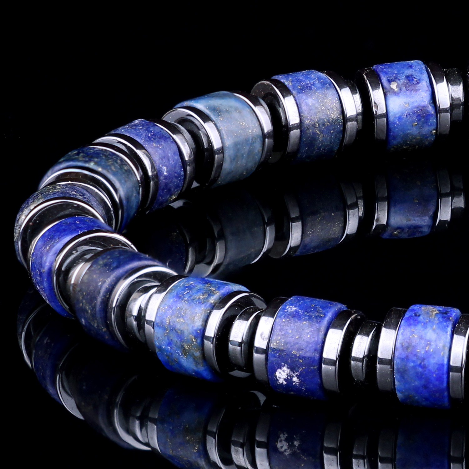 Genuine Lapis Lazuli 6mm Bead Bracelet for men and women Destiny Secret