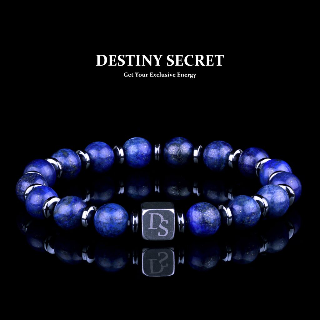 Genuine Lapis Lazuli 8mm Bead Bracelet for men and women Destiny Secret