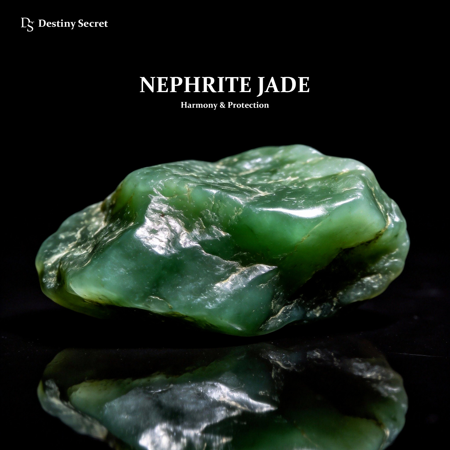 Genuine Nephrite Jade Raw Stone Destiny Secret