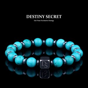 Genuine Turqupose 8mm Beads Men's Beaded Bracelet 01 Destiny Secret