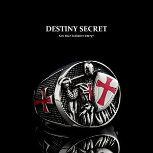 Crusader Knight Men's Titanium Ring 01 Destiny Secret