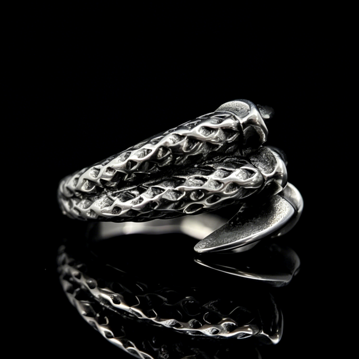 Dragon Claw Men's Titanium Ring 02 Destiny Secret