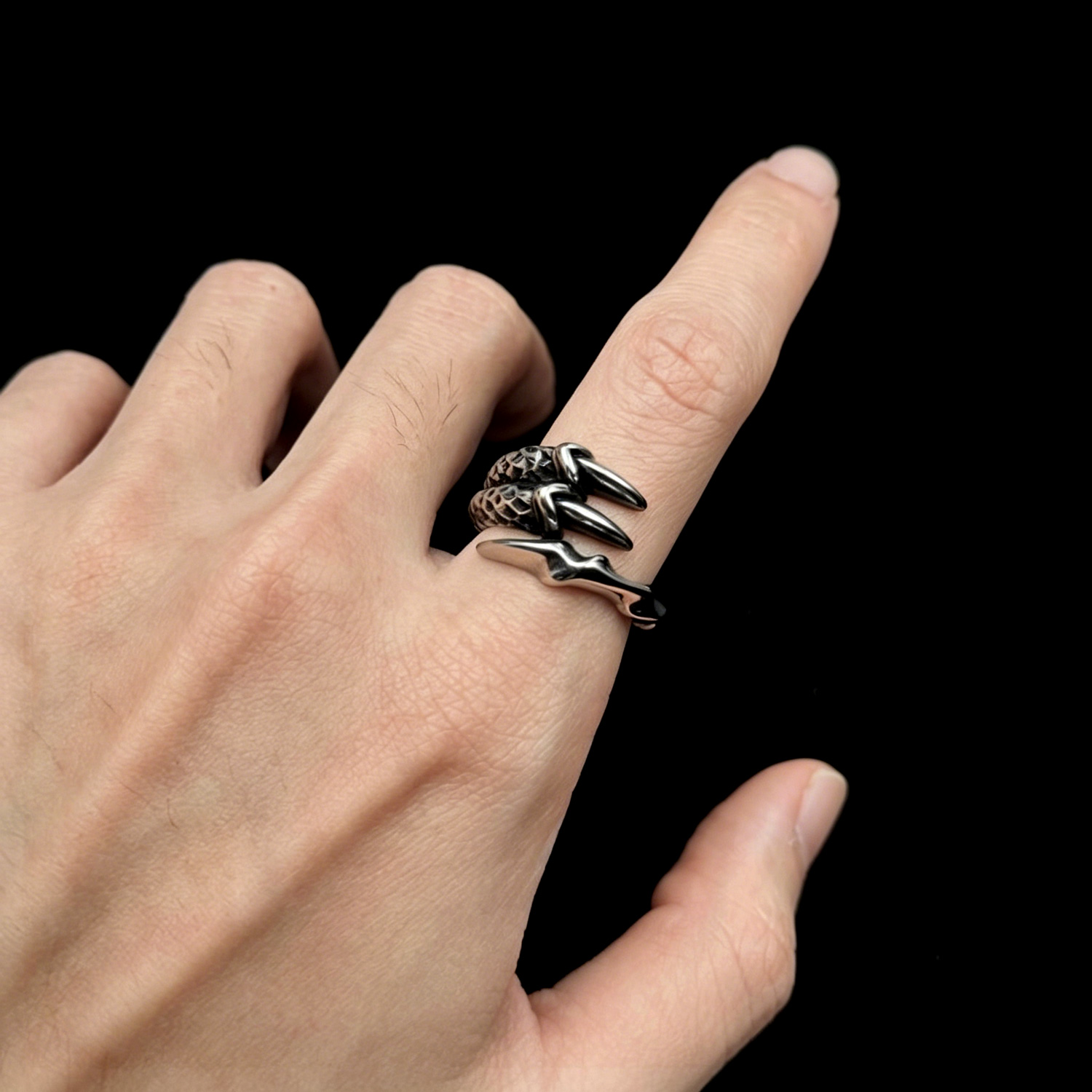 Dragon Claw Men's Titanium Ring 05 Destiny Secret