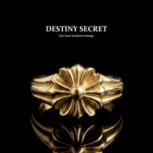Gold Iris Men's Titanium Ring 01 Destiny Secret