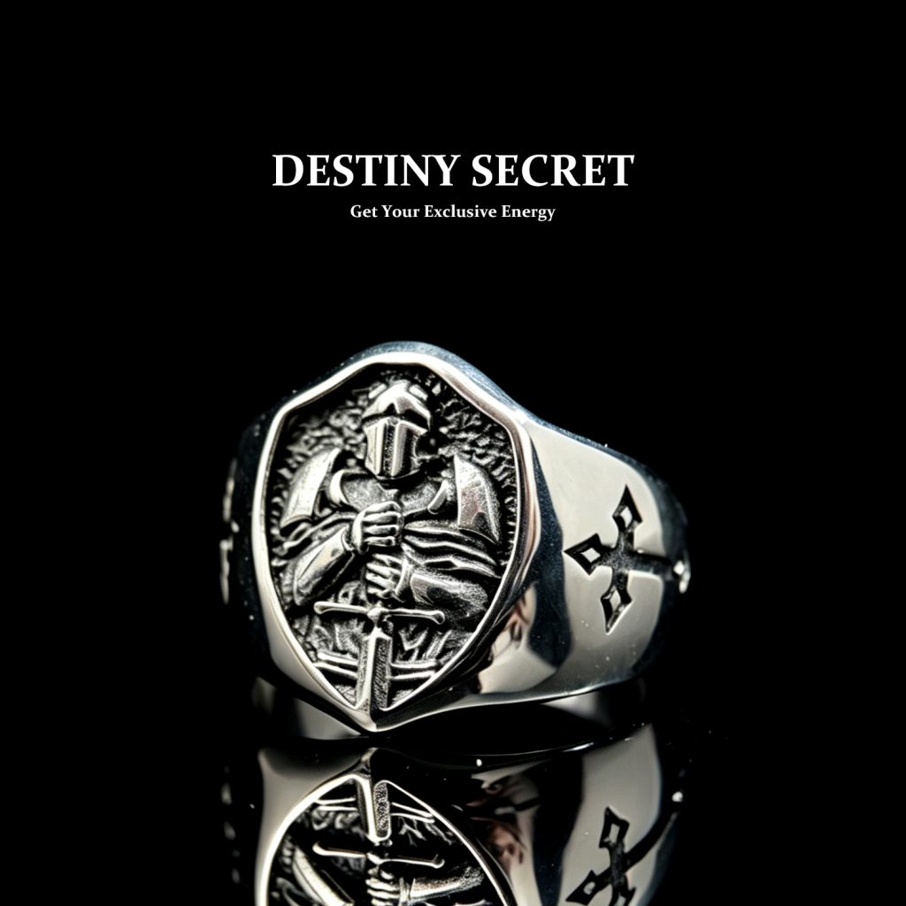 Knight Men's Titanium Ring 01 Destiny Secret