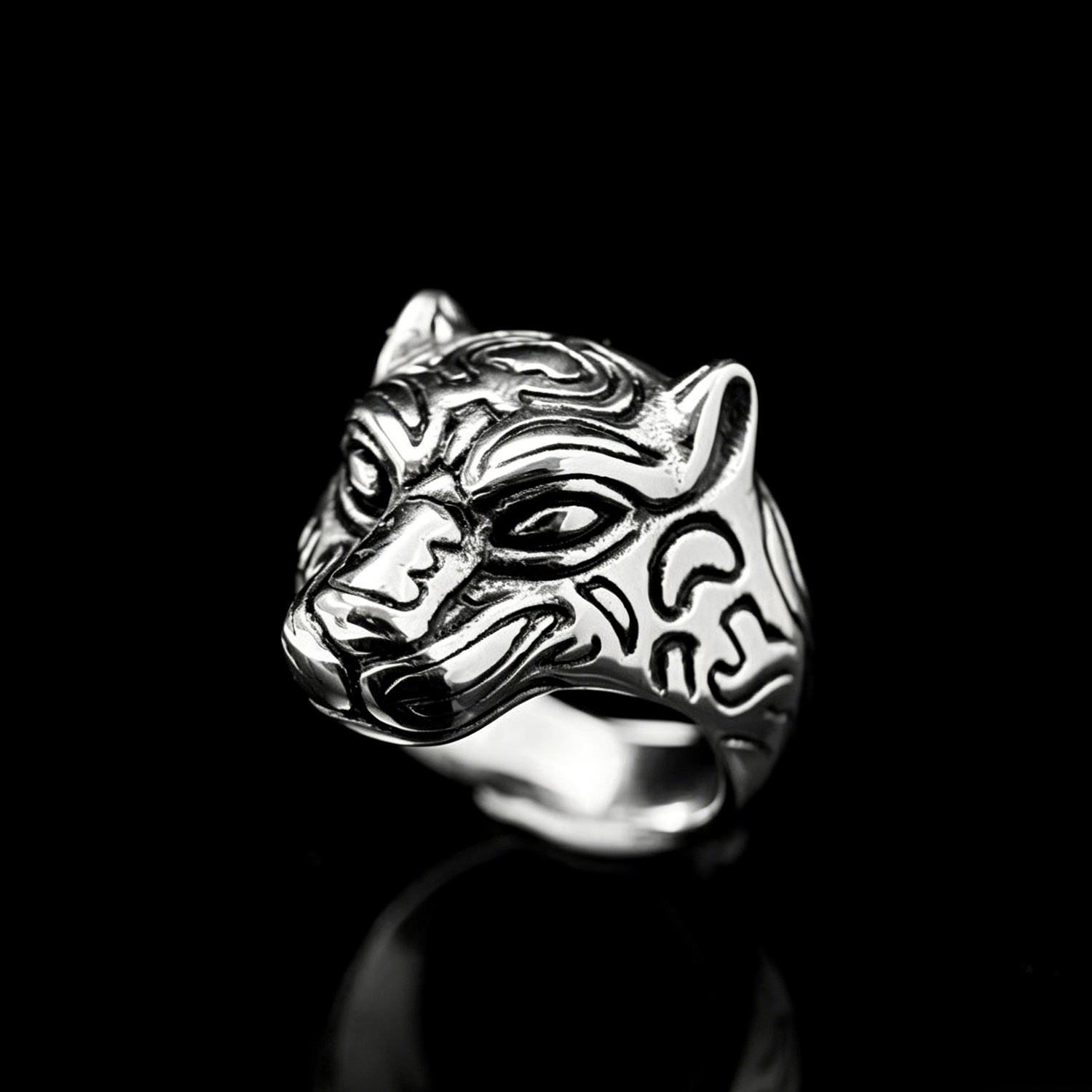Panther Men's Titanium Ring 02 Destiny Secret