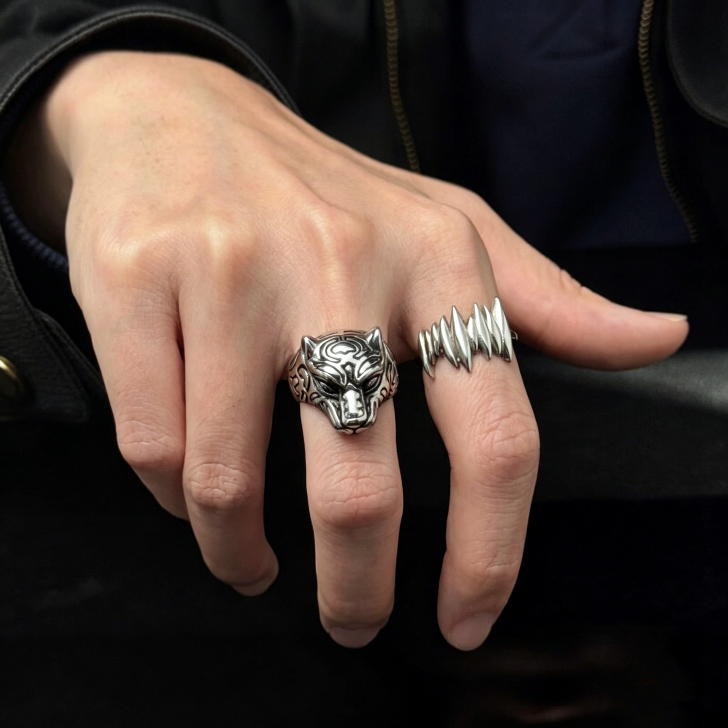Panther Men's Titanium Ring 05 Destiny Secret