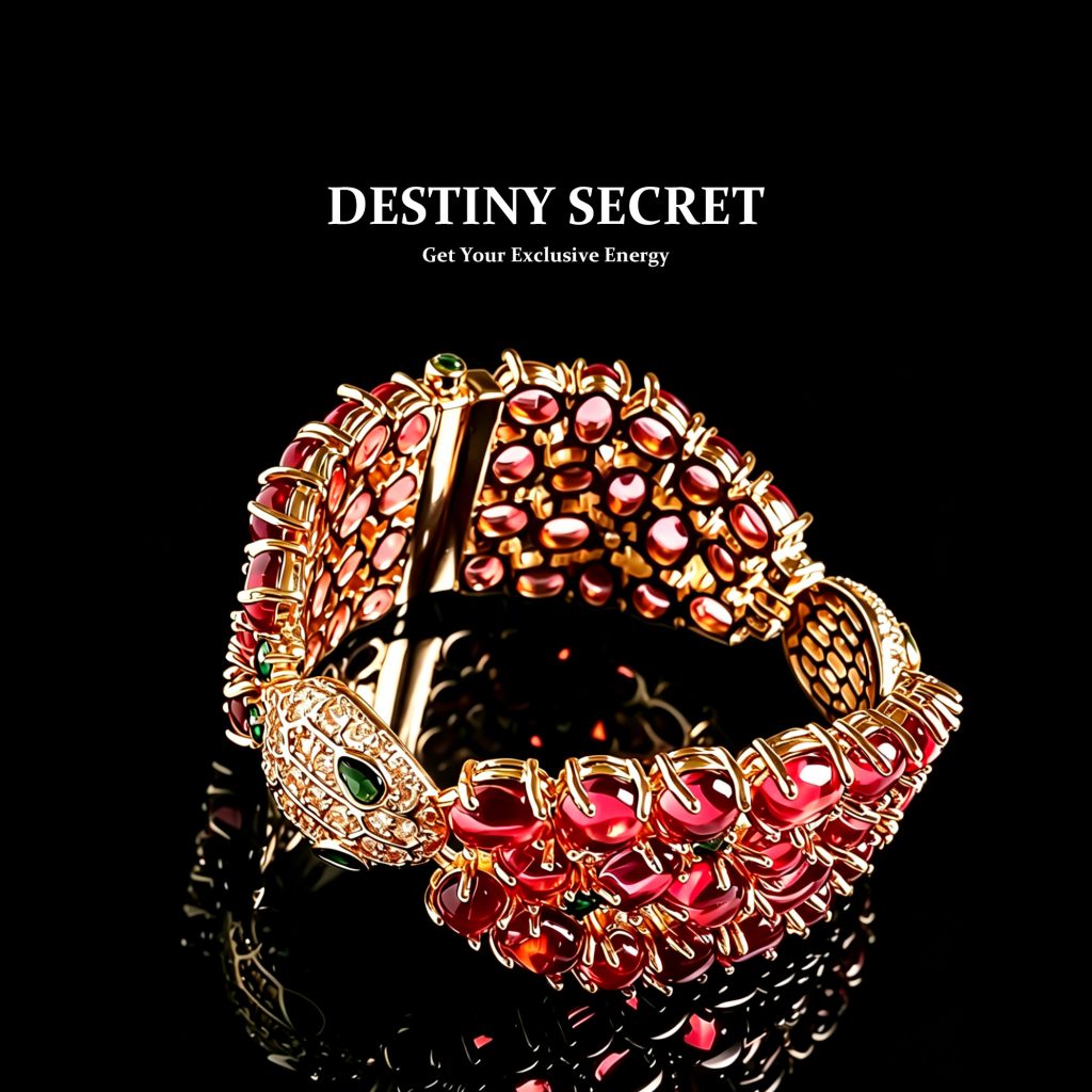 Pink Crystal Gemstone Gold Women's Bangle Bracelet 01 Destiny Secret