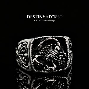 Scorpion Men's Titanium Ring