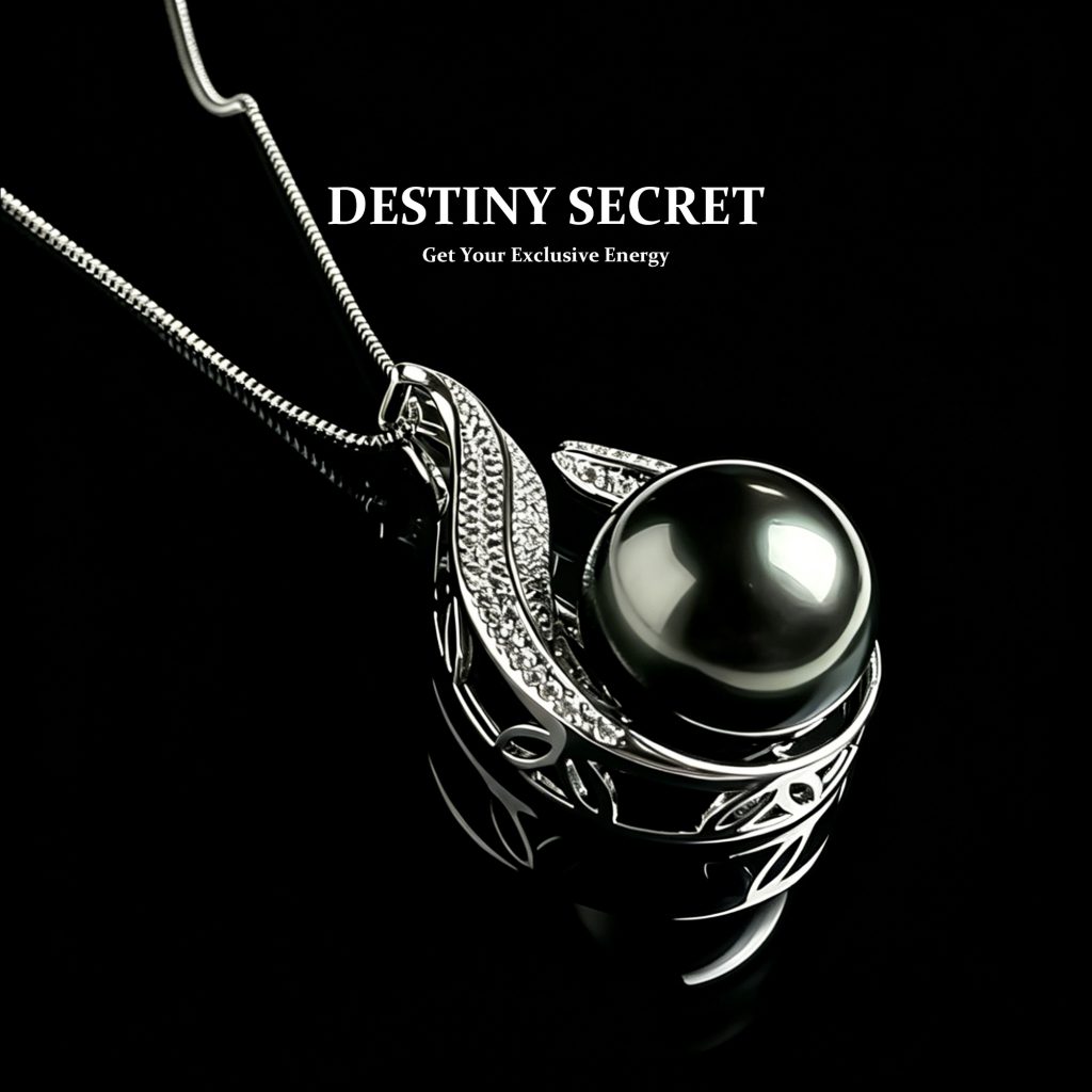 Tahitian Pearl Gemstone Pendant Women's Necklace 01 Destiny Secret
