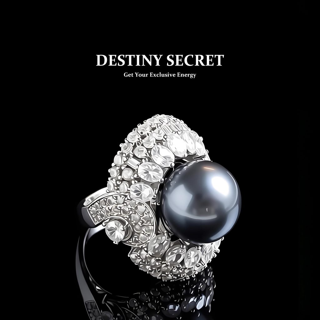 Tahitian Pearl Gemstone Women's Cocktail Ring 01 Destiny Secret