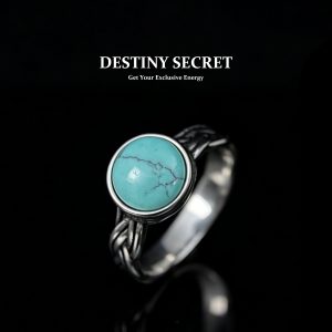 Turquoise Men's Titanium Ring 01 Destiny Secret