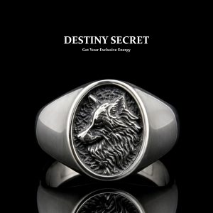 Wolf Cub Men's Titanium Ring 01 Destiny Secret
