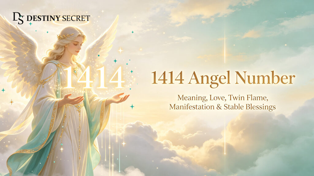1414 Angel Number stable growth, grounded alignment and steady divine blessings spiritual meaning