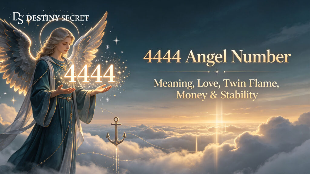 4444 Angel Number divine protection, grounded stability and solid spiritual foundation meaning