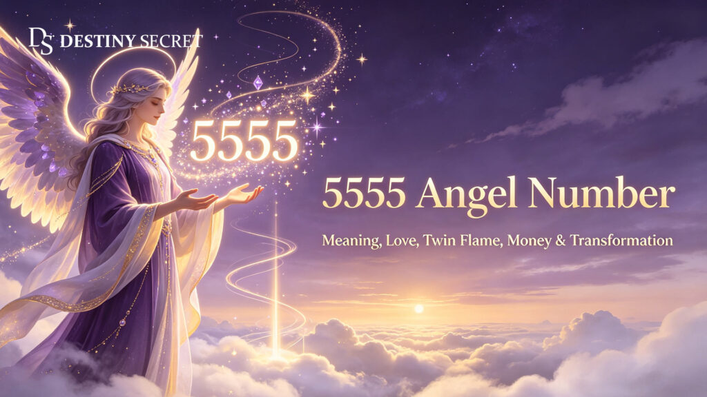5555 Angel Number spiritual transformation, positive life change and new chapter spiritual meaning