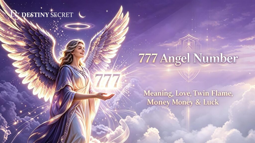 777 Angel Number spiritual luck, divine blessings and positive spiritual guidance meaning